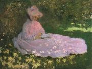 A Woman in a Garden,Spring time